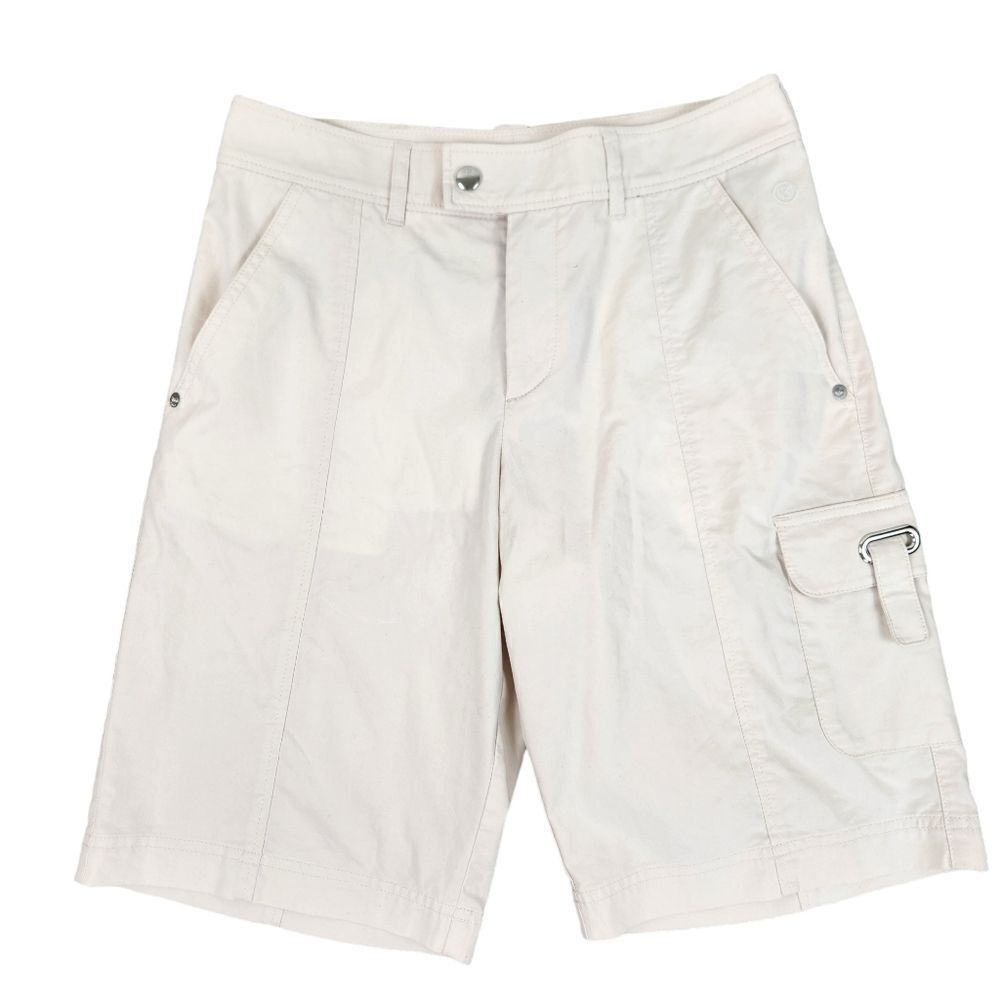 Bogner Women's Cream Sand Cotton Blend Golf Shorts 4